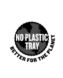 no plastic tray - better for the planet