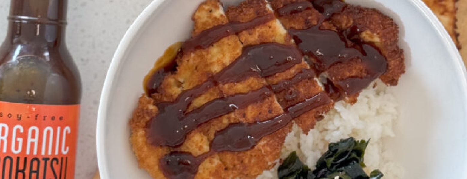 돈가스 소스로 완성한 치킨 덮밥