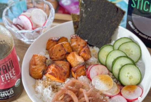 Fresh Salmon Rice Bowl