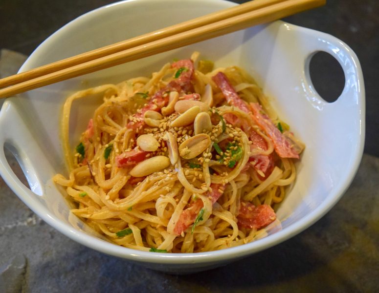 Cold Noodle Salad with Peanut Sauce