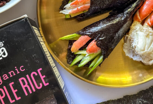 加州蟹肉紫米手卷