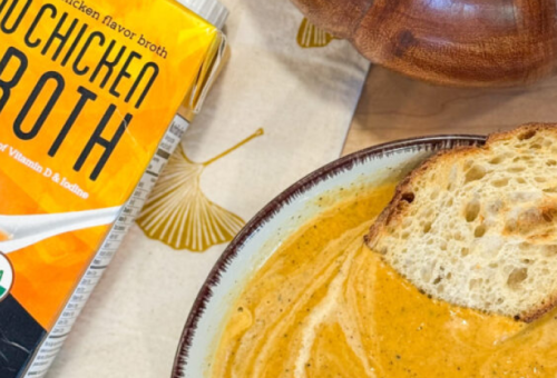 奶油南瓜汤 – 使用 Ocean’s Halo 素鸡汤